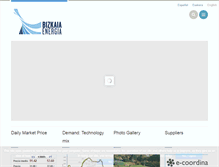 Tablet Screenshot of bizkaiaenergia.com